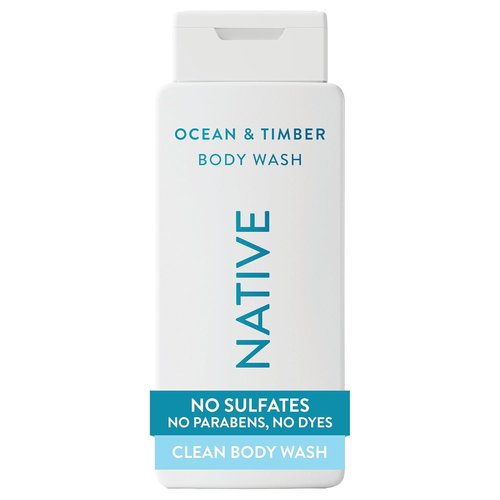 Native Body Wash - Naturally Derived Ingredients for Soft, Hydrated Skin | Ocean & Timber, 18 oz