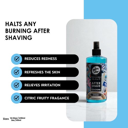 Rolda Urban After Shave Tonic Cologne Spray for Men - Soothing Post-Shave Formula, Refreshing Scent (14.54oz | 430ml)
