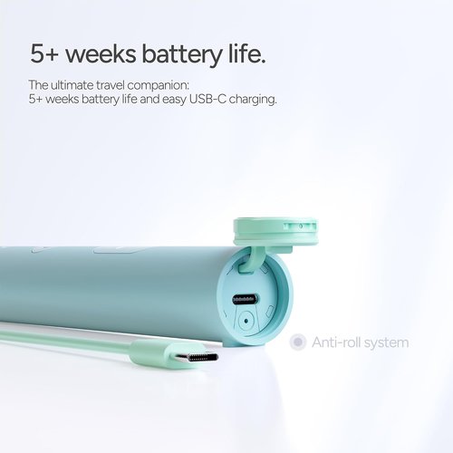 ORDO Lite Sonic Toothbrush - Electric Toothbrush with 35,000 Pulses/Min, Dual Modes, Waterproof, Sage Color