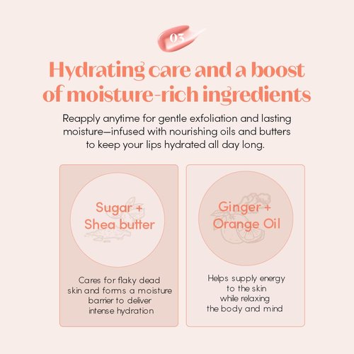 ETUDE Ginger Sugar Lip Serum - Nourishing Lip Balm with Mega Tip Applicator | Intensive Moisture in Nude Beige (13g)
