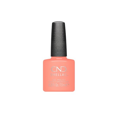 CND Shellac Gel Nail Polish - Long-Lasting Coral Color with Curve-Hugging Brush | 0.25 fl oz