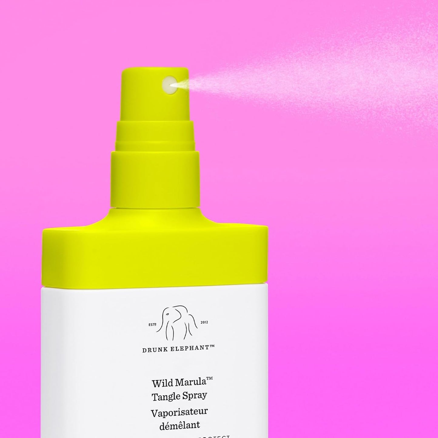 Drunk Elephant Wild Marula Tangle Spray - 120 ml | Detangler & Heat Protectant - Sulfate-Free, Cruelty-Free