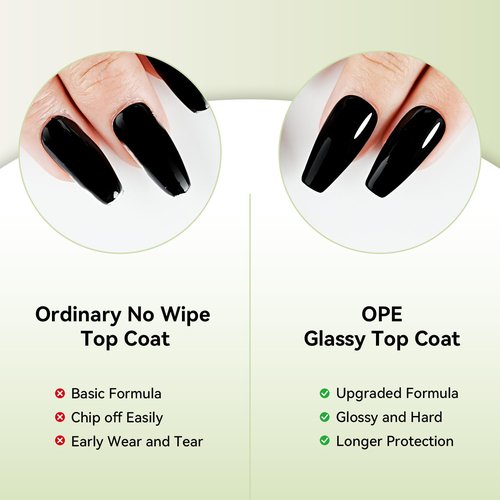 OpenLive Base and Top Coat Nail Polish Quick Dry,16.5ml Large capacity Basic Nail Polish Set Fast Dry Air, High-Glossy Shiny, No U V Light Needed for Women Salon DIY Nail Art