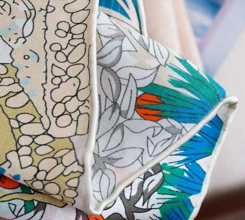ANDANTINO 100% Silk Scarf - Large 43" Lightweight Square Headscarf & Shawl for Women | Gift-Ready Packaging
