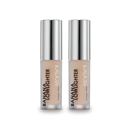 Rodial Banana Lowlighter Duo - Brightening Concealer & Complexion Corrector, Travel Size 2 x 0.05 fl oz.