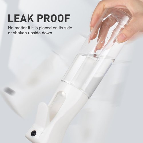 ELEMSY Spray Bottle - Continuous Mister for Hair Styling | 2 Pack 6.8 OZ Ultra Fine Mist Bottles