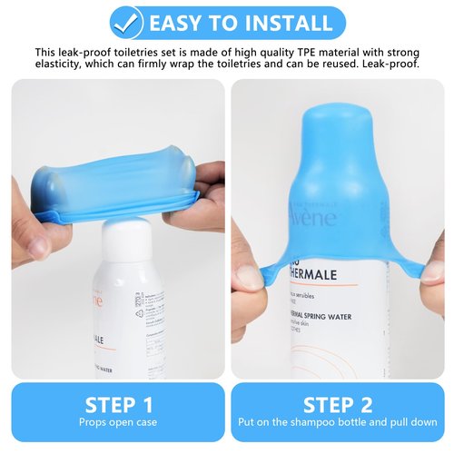 16 Pack Travel Essentials Silicone Bottle Covers,Accessories Luggage for Women Men,Travel Size Toiletries,Elastic Sleeves for Leak Proofing,Cruise Ship Essentials,Cruise Essentials 2024