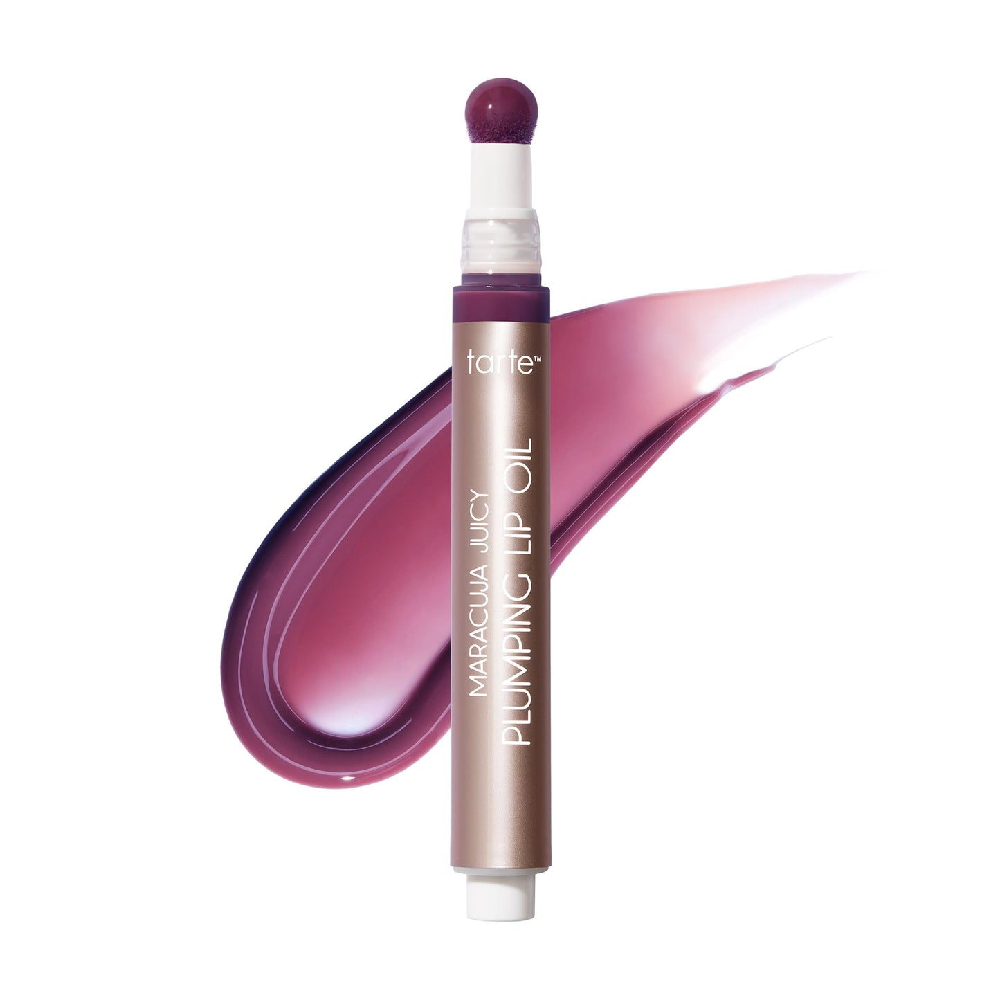 tarte maracuja juicy plumping lip oil - Hydrating & Volumizing Lip Plumper Gloss Balm with Nourishing Hyaluronic Acid & Vitamin E, Plumps & Moisturizes, Vegan & Cruelty Free