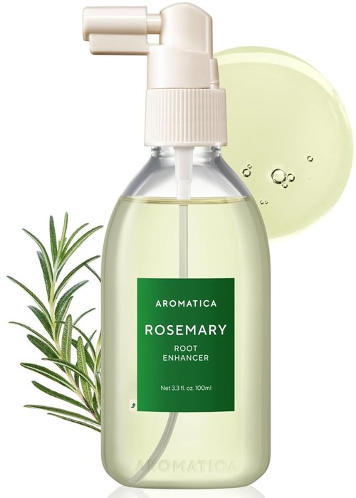 Aromatica Root Enhancer Rosemary Water Spray - Promotes Hair Growth with Rosemary Oil, Caffeine & Biotin - Silicone, Paraben & Sulfate Free