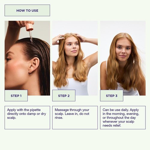 Maria Nila Head & Hair Heal Soothing Serum - Leave-In Treatment for Dry Itchy Scalp, 1.7 Fl Oz