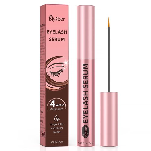 Lash Serum for Eyelash Growth: Premium Eyelash Growth Serum with Advanced Formula to Boost Longer Fuller and Thicker Lashes and Eyebrows - Gentle & Vegan for Sensitive Eyes