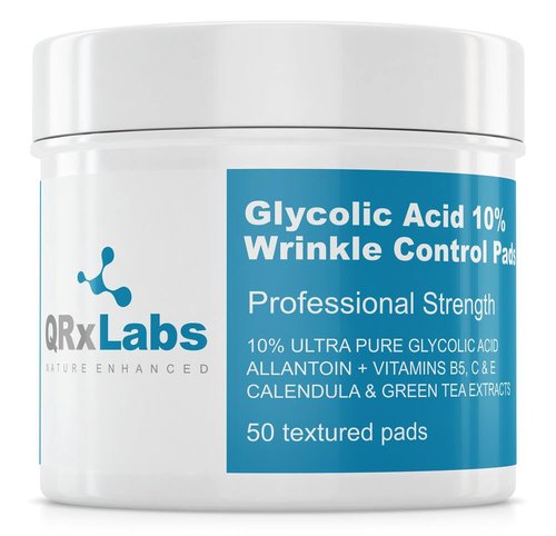 QRxLabs Acne Control, Resurfacing & Wrinkle Control Pads – Glycolic + Salicylic Acid with Pore Refining Toner