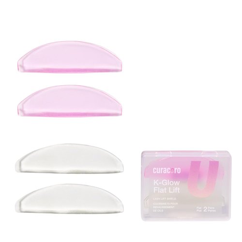 Curacoro Lash Lift Shields - 4 Pcs Self-Adhesive Silicone Pads for Eyelash Lifting & Perming