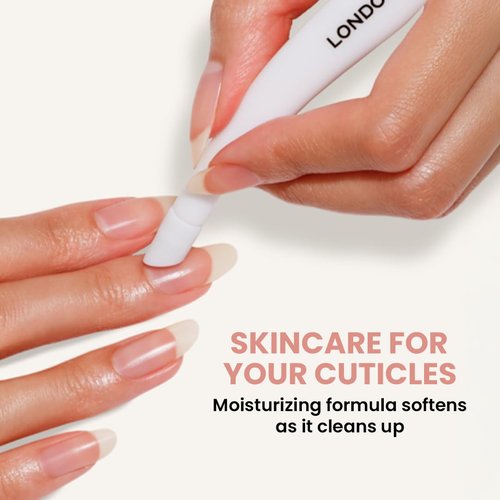 LONDONTOWN Fresh Glow Cuticle Remover - Instant Moisturizing Liquid for Softening Dry Cuticles | 0.24 Fl Oz