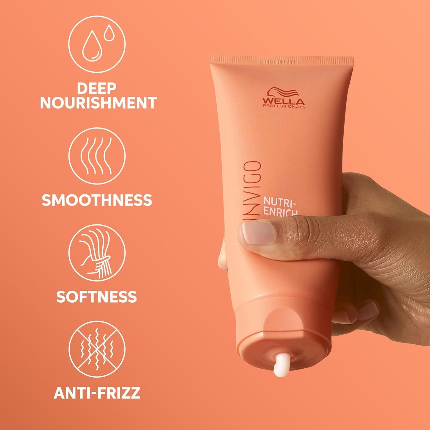 Wella Professionals Invigo Nutri-Enrich Shampoo & Conditioner Set - Deep Moisturizing for Dry, Damaged Hair
