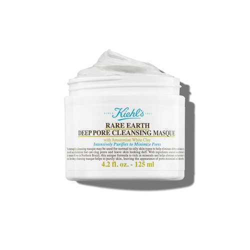 Kiehl's Rare Earth Deep Pore Cleansing Face Mask - Detox Clay Mask for Blackhead & Acne Control