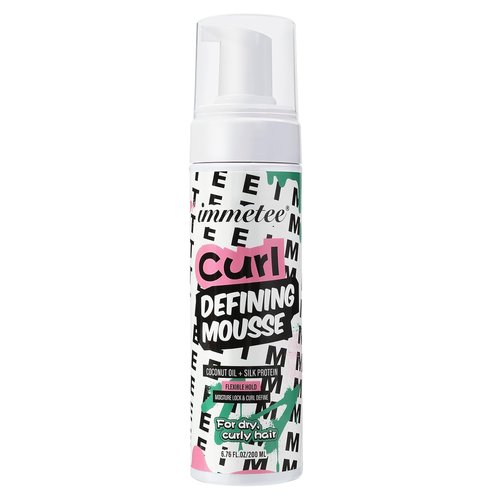 Immetee Curly Hair Mousse - Coconut Oil & Silk Protein for Frizz Control | Extra Moisture Lock, 200ml