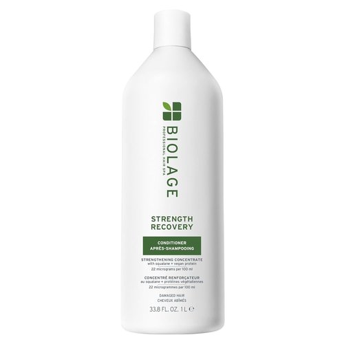 Biolage Strength Recovery Conditioner - Moisturizes & Strengthens Damaged Hair | Hydrating Formula with Olive Squalane & Vegan Proteins