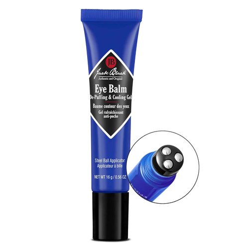 Jack Black Eye Balm - De-Puffing & Cooling Gel for Tired Eyes | 0.56 Ounce