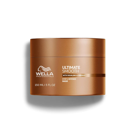 Wella Professionals Ultimate Smooth Intense Mask - Deep Nourishment Treatment for Dry, Frizzy Hair | Silky Shine with Squalane & Omega 9 | Color Safe
