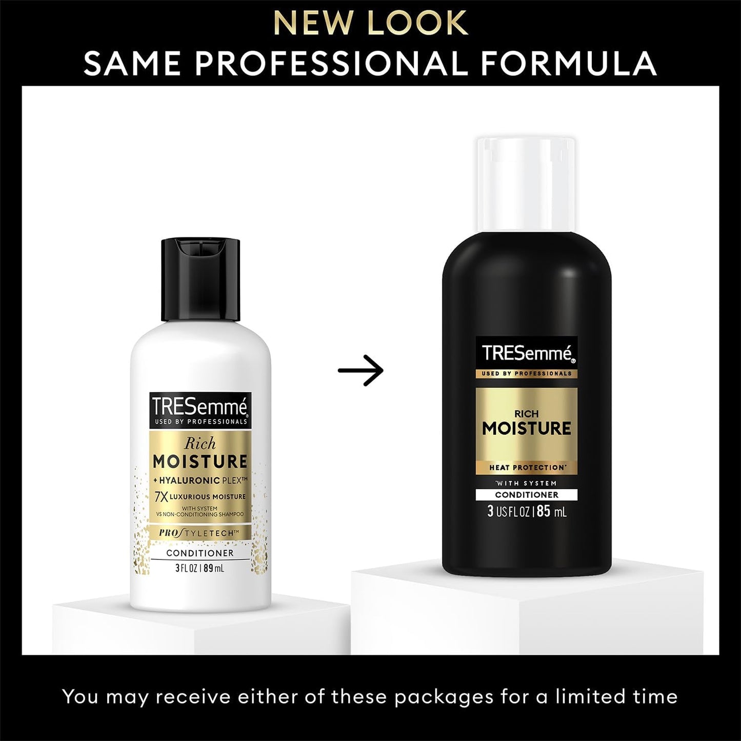 TRESemmé Travel Hair Care Set - Rich Moisture Shampoo, Conditioner & Alcohol-Free Gel | 3-Piece Set