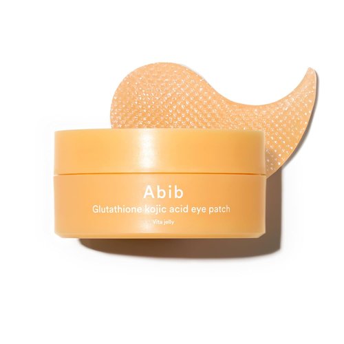 Abib Glutathione Kojic Acid Eye Patches - Brighten Dark Circles & Spots | 60 Count Korean Skin Care