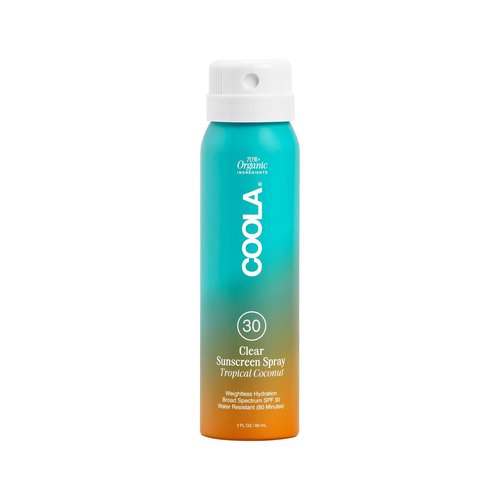 COOLA Organic Sunscreen SPF 30 - Vegan Tropical Coconut Spray for Daily Skin Protection