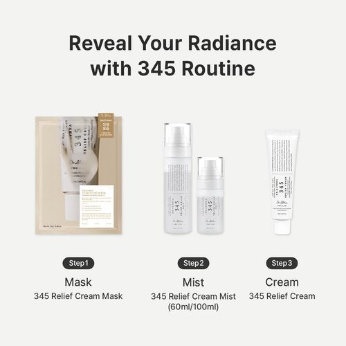 Dr.Althea 345 Relief Cream Mist | Hydrating Facial Mist with Rice Extract | Soothing Care for Sensitive Skin | Vegan Korean Skincare, 2.02 Fl Oz