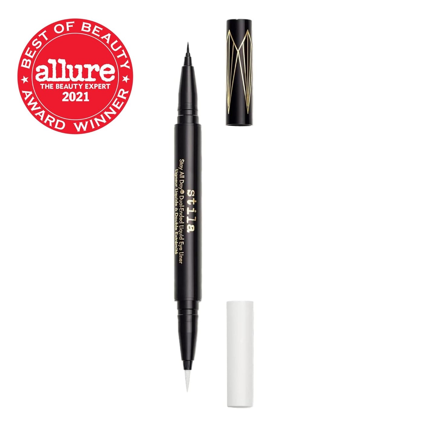 Stila Stay All Day® Dual-Ended Liquid Eye Liner - Long-Lasting, Waterproof Precision | Black