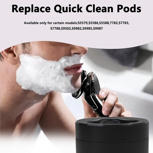 Quick Clean Pod Replacement for Philips Norelco 2nd Generation Series 7000 and 9000 5000 Angular, S7731 S7732 S7735 S7782 S7783 S7786 S7788 S8050 S9502 S9642 S9647