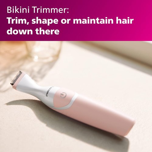 Philips Beauty Bikini Trimmer & Precision Trimmer Bundle - Special Edition, Pink & White