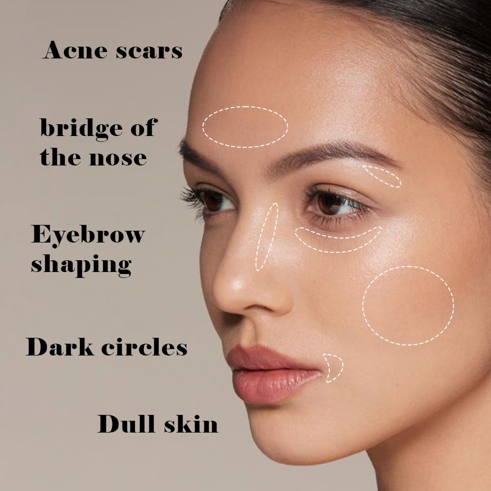 Skiennix Liquid Concealer - Full Coverage Under Eye Brightener for Dark Circles | Vegan & Cruelty-Free, 09 Cappuccino