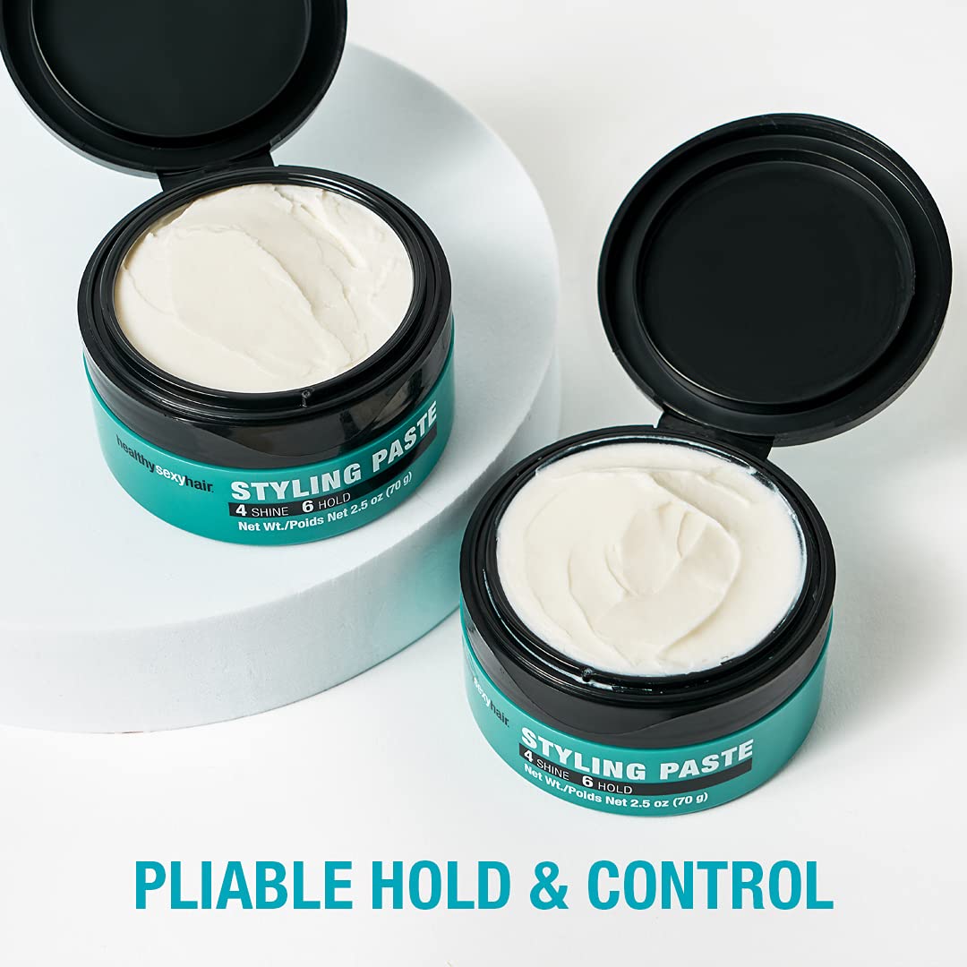 SexyHair Healthy Styling Paste - Medium Hold Texture Paste for All Hair Types | Satin Finish