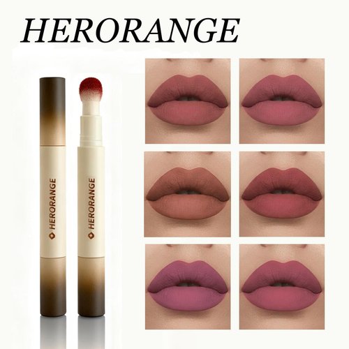 Pro Twist Velvet Matte Lip Pen Set - 6 Waterproof Kiss-Proof Shades | Peachy Nude for Fall & Winter