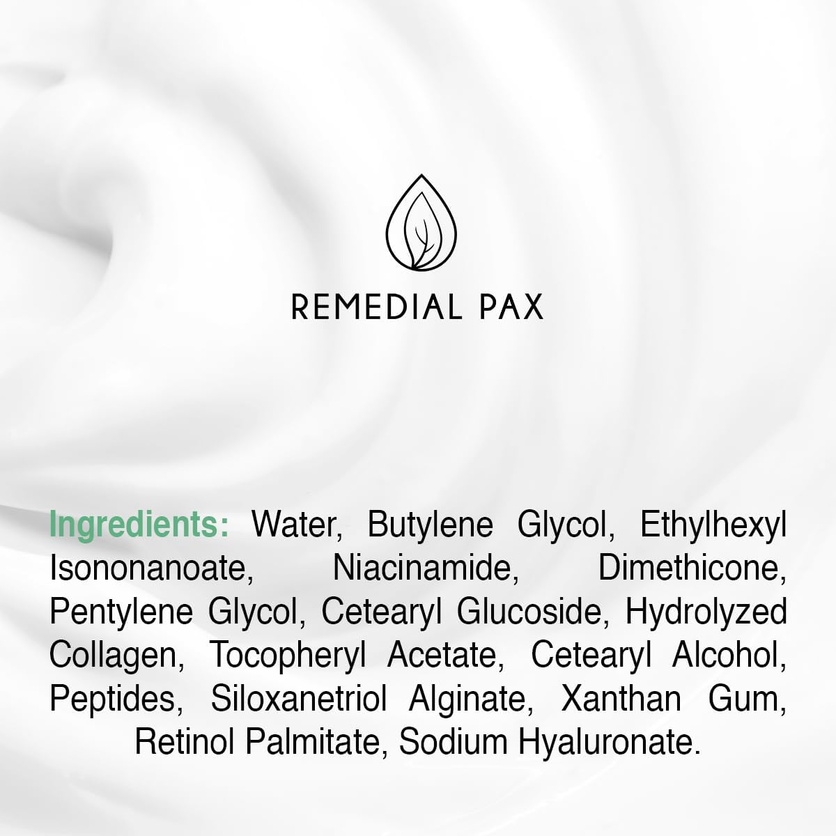 REMEDIAL PAX Eye Cream for Dark Circles and Puffiness, Bags Under Eyes Treatment, Anti-Aging Collagen Eye Cream for Wrinkles, Day & Night Caffeine Eye Cream with Niacinamide Dimethicone