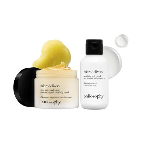 Philosophy Microdelivery Vitamin C Resurfacing Peel Kit - Two-Step Treatment for Smooth Skin & Even Tone