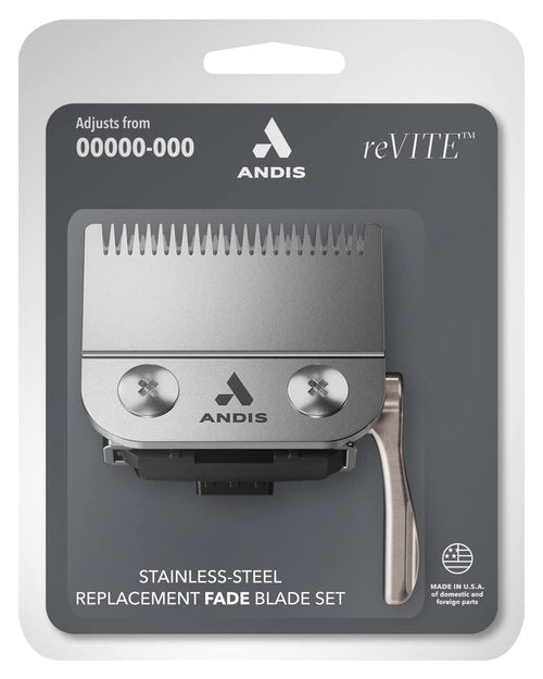 Andis 86015 Fade Clipper Replacement Blade - Durable Stainless Steel Design for Precision Cutting