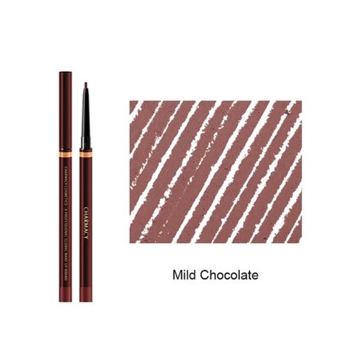 CHARMACY Twist Up Lip Liner Pencil - Waterproof & Smudge-Proof Formula | All-Day Wear in Universal Shades #03