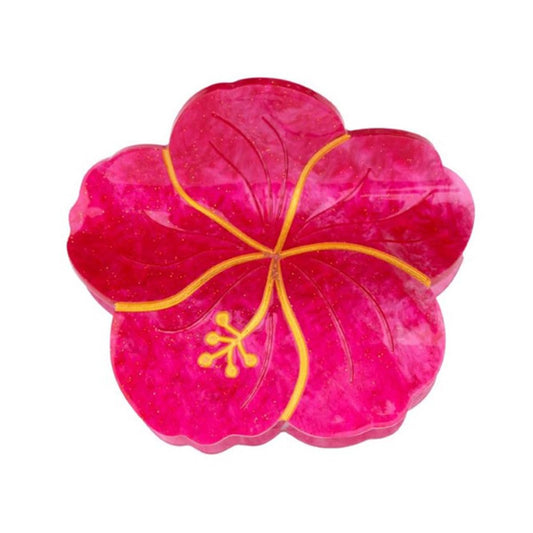 Hibiscus Claw Clip,Acetate Hair Clips,Small Hair Clips for Women