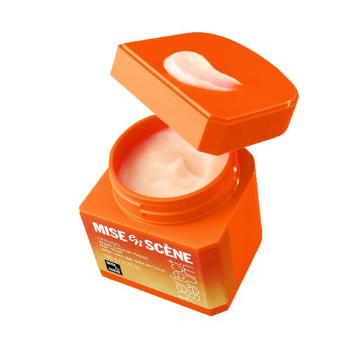 Mise En Scene Argan Oil Repair Hair Mask - Deep Conditioning Protein Treatment for Damaged Hair | 6.34 Fl. Oz.