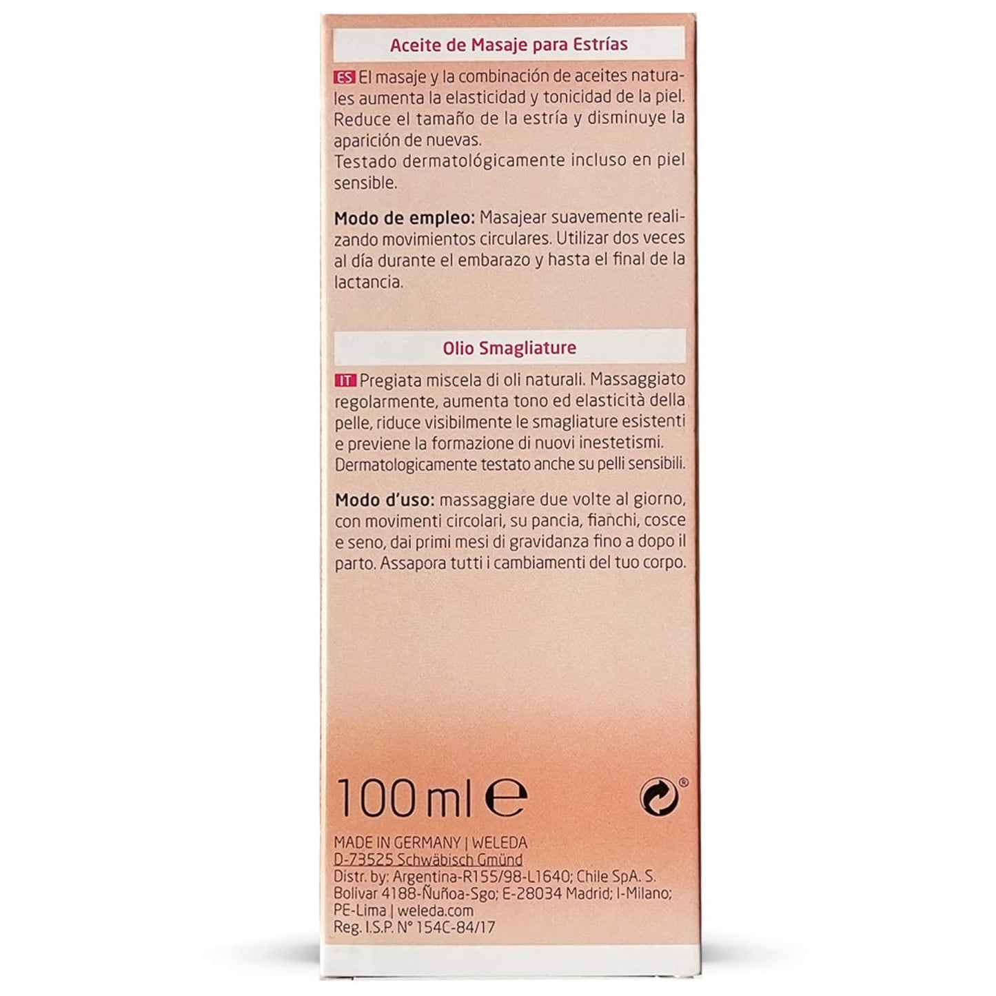 Weleda Stretch Mark Massage Oil - Plant-Rich Formula with Vitamin E | 3.4 Fl Oz