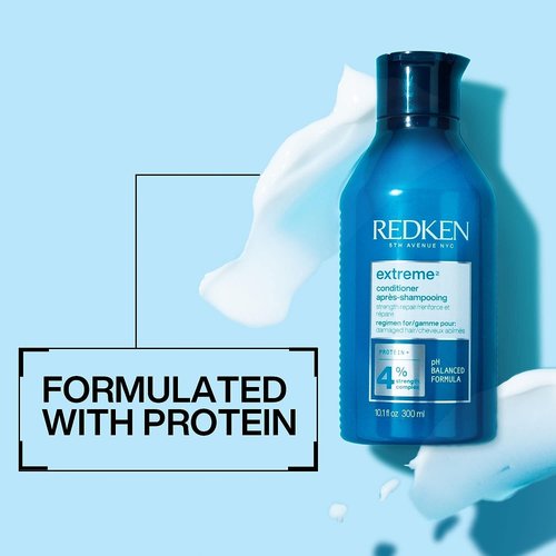 Redken Extreme Conditioner - Strengthen & Protect Damaged Hair, Infused With Proteins | 33.8 Fl Oz