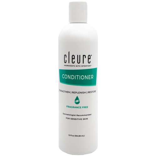 Cleure Hydrating Conditioner | Hypoallergenic, SLS & Paraben Free, Unscented - 12 Fl Oz