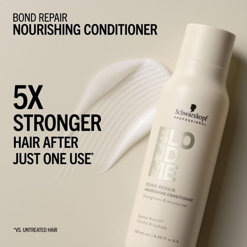 BlondMe Bond Repair Nourishing Conditioner - Moisturizes & Softens Blonde Hair | Lightweight & Detangling