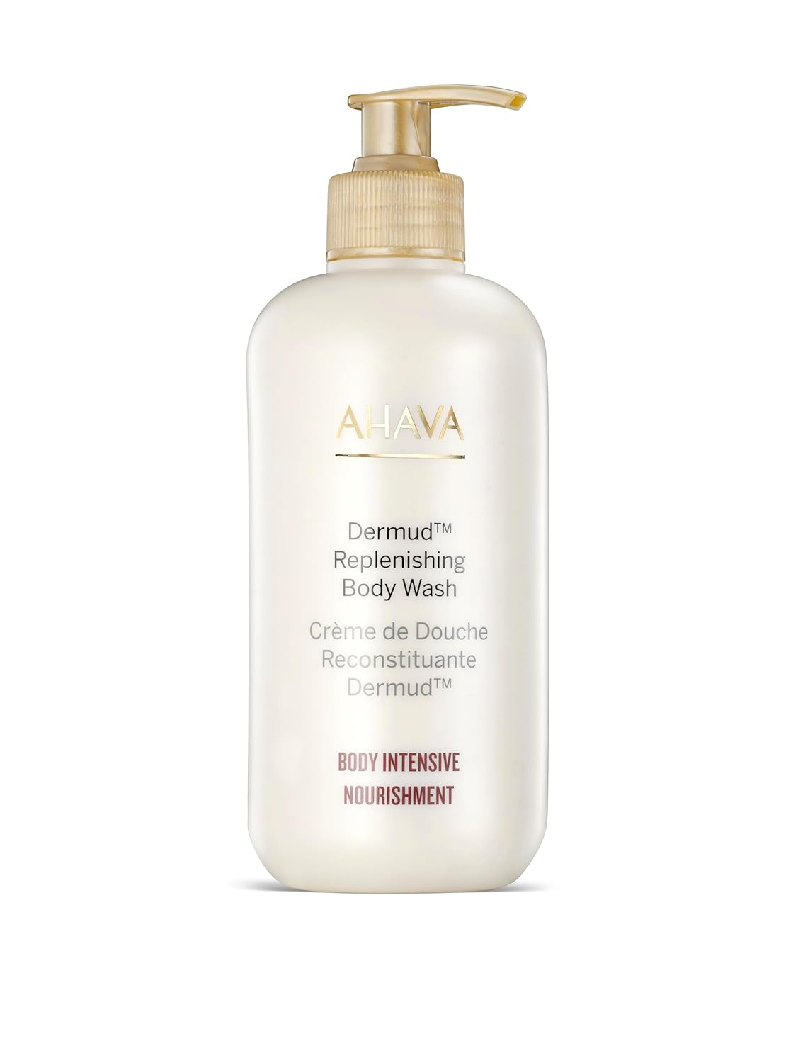AHAVA Dermud Replenishing Body Wash - Nourishing Cleanser for Dry & Sensitive Skin, 13.5 Fl. Oz | With Dead Sea Osmoter & Aloe Vera