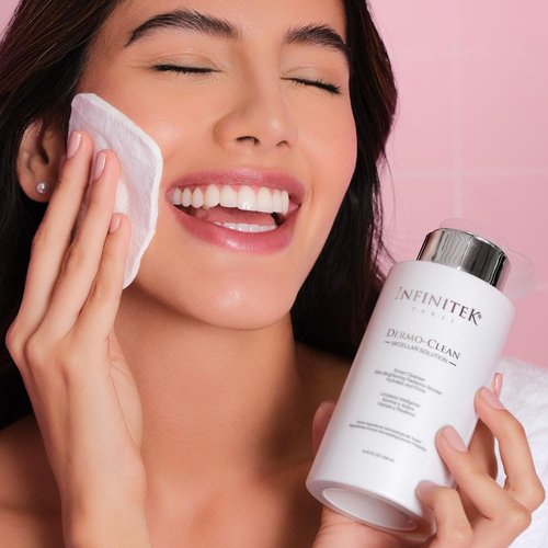 Infinitek Paris | Micellar Water Solution with Hyaluronic Acid | Gentle Makeup Remover | 8.45 fl oz / 250 ml