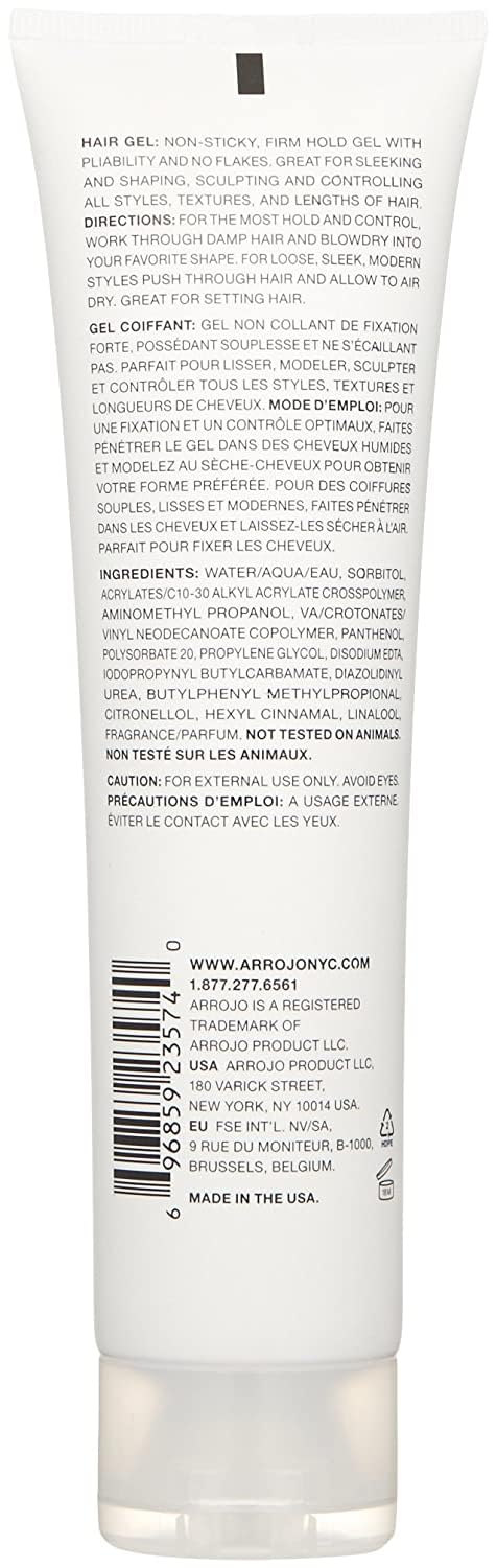 ARROJO Hair Gel - Strong Hold Styling Gel for All Hair Types | 1 Fl Oz