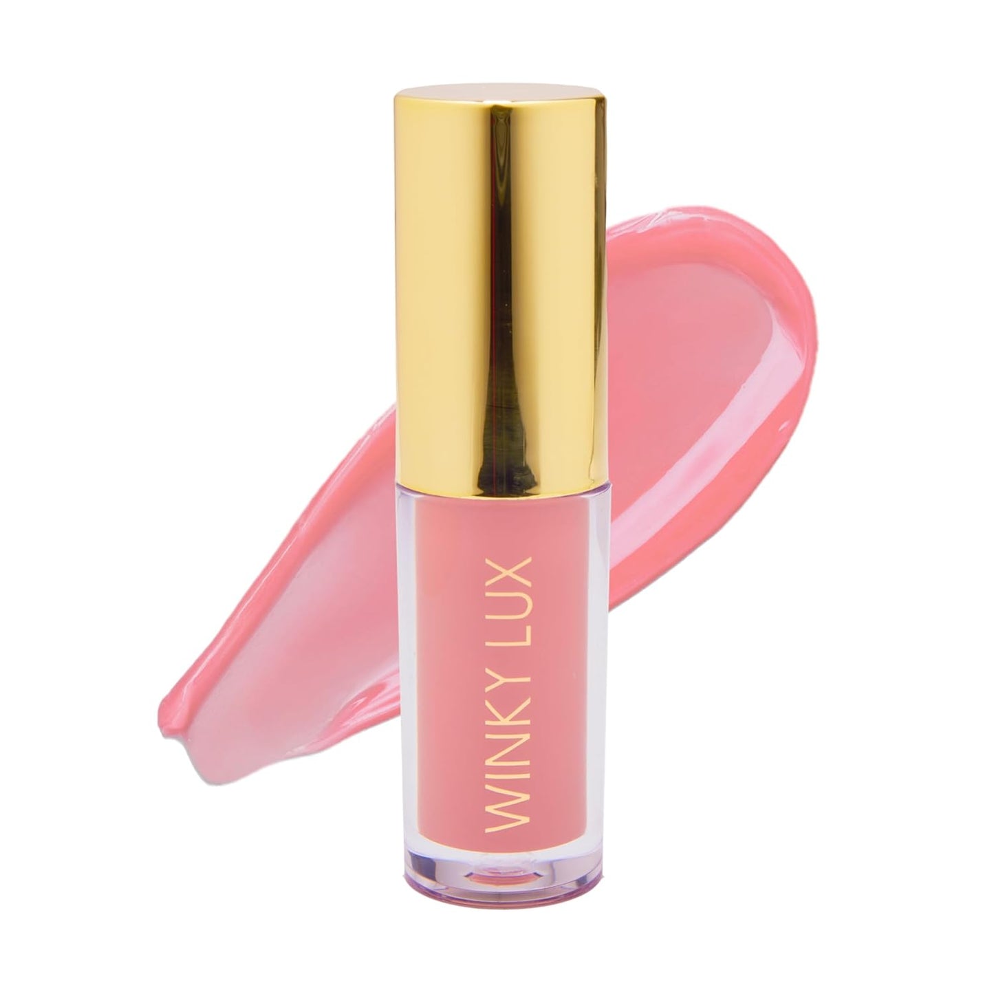 Winky Lux Lip Oil - Hydrating Baby Pink Tint with Jojoba Oil | Non-Sticky Glossy Finish & Soft Vanilla Scent