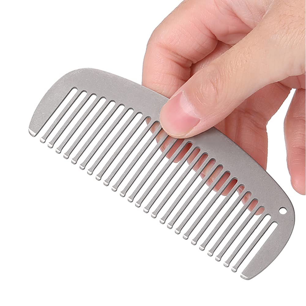 LIXADA Titanium Comb, Hair Beared Comb, Pocket Comb, Anti-Static Smooth Strong Light Heat-Resistant Daily use