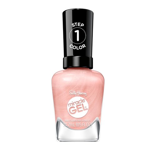 Sally Hansen Miracle Gel Supercharged Pinks Nail Polish | Salon Quality Gel-Like Formula, Two-Step System, No UV Light Needed, Long Lasting | 315 Tough Love | Fuchsia Pink Crème Nail Color